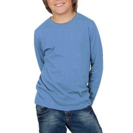 jeans blauw uni - tricot shirt - longsleeve