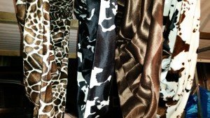sfeer giraffe zwarte koe en bruin