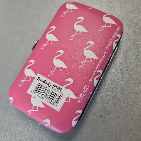 vakantie naaiset roze flamingo. @kickenstoffen