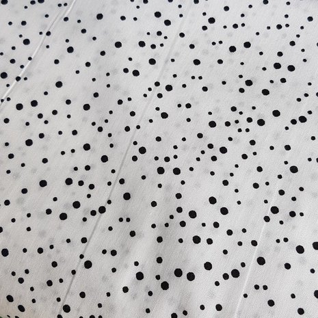 confetti wit (off white) zwart 