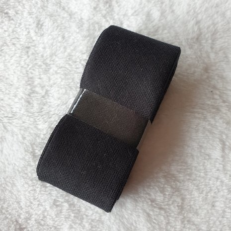 biaisband katoen 3cm zwart
