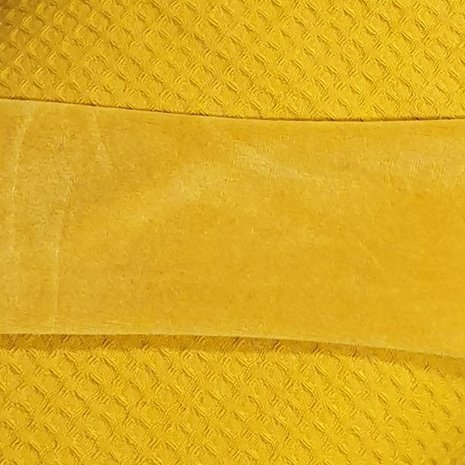 katoenen velours met oker  wafel