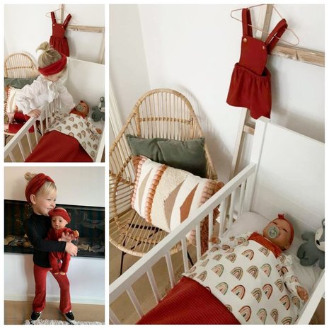 terracotta rib en regenboogjes BEEBS creatie @poppys