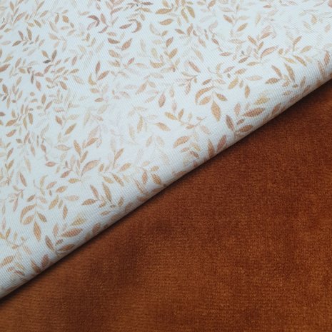 varen blaadjes digitaal beebs cognac velvet