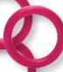 siliconen ring 40mm fuchsia.