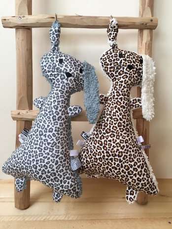 knuffels luipaard met teddy katoen @frutsels