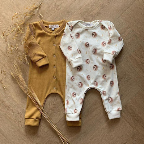 wit (off white) camel bruin egel met baby egeltje, ster en maan - digitaal tricot pakjes gemaakt door bertine oudman