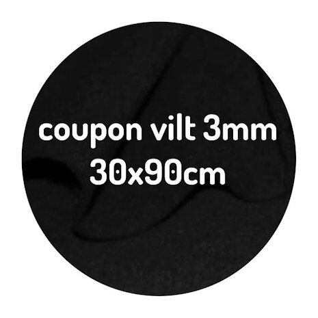 coupon vilt zwart