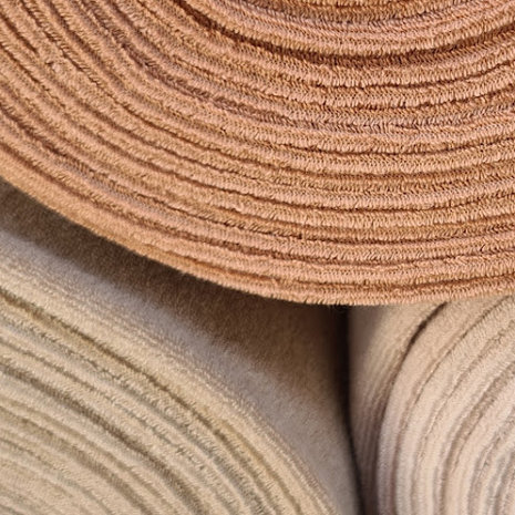 stretch badstof perzik-kiezel-taupe @beebsstofjes