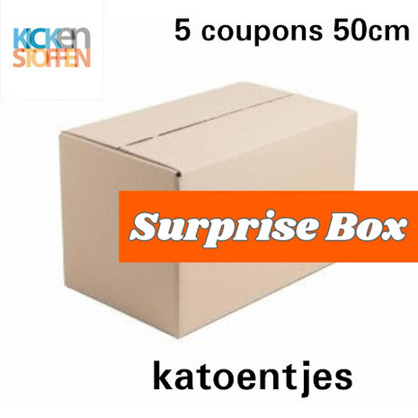 surprise box katoentjes 5 x 50cm @kickenstoffen