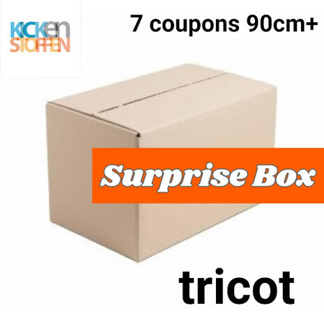 surprise doos - mix tricot - 7 coupons 90cm (op=op)