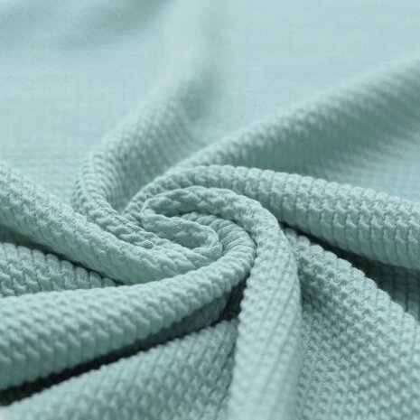 zee groen (mint) katoenen mini kabel tricot
