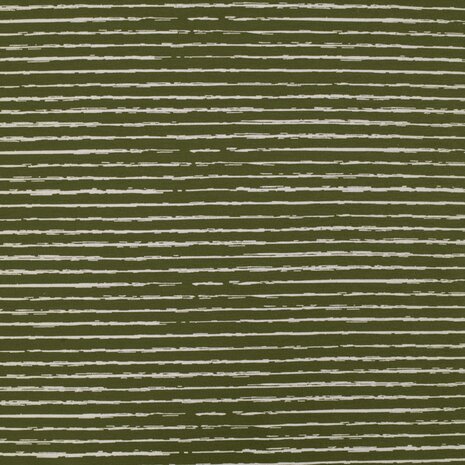 army groen wit ongelijke strepen streepjes  - tricot 