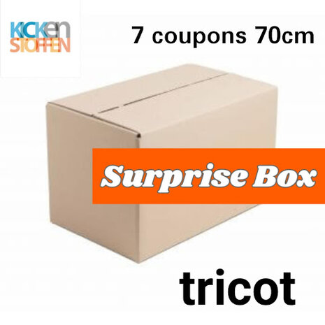 surprise doos - mix tricot - 7 coupons 70cm (op=op)