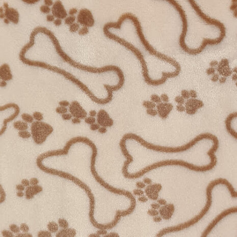 natural beige kluifjes en pootjes wellness fleece BEEBSstofjes