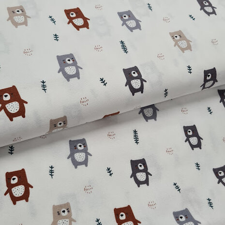 knuffelberen flanel @kickenstoffen