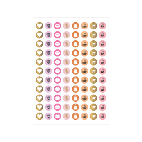 My pink stickerbook @kickenstoffen