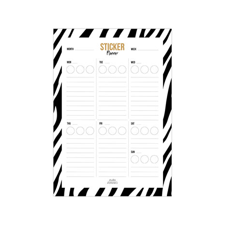 zebra sticker sewingplanner @kickenstoffen.nl