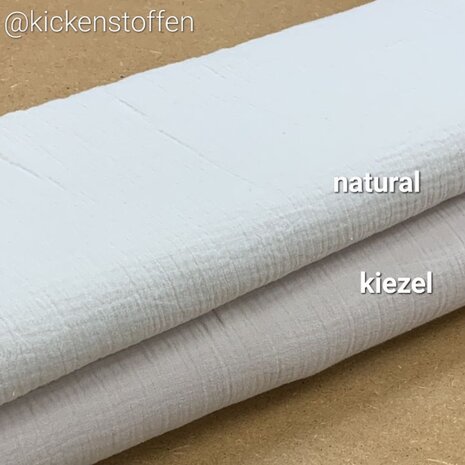 hydrofiel kiezel en natural color BEEBSstofjes