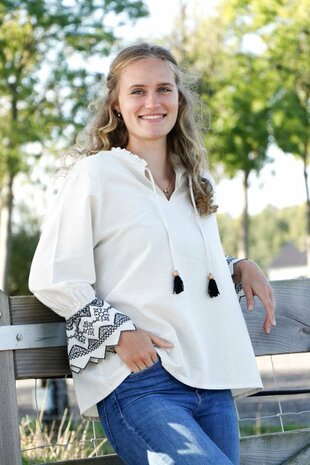 boho blouse Poppy naaimagazine 20 @kickenstoffen