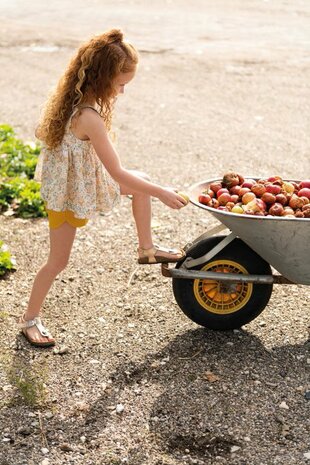 bloesje katoentje babydoll met shorts Poppy magazine 20 @kickenstoffen