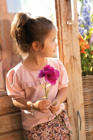 ruffle top jersey nude roze Poppy magazine 20 kickenstoffen