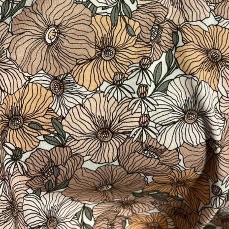 BEEBS perzik cacao bloemen bloesem @kickenstoffen