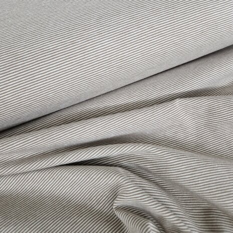 wit beige taupe streepjes tricot - spandex @kickenstoffen