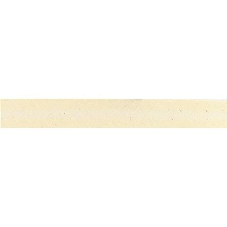 wit (ecru-natural) katoenen biasband 3cm - (088)