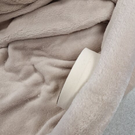 ecru-natural biasband met wellness fleece natural-kiezel @kickenstoffen.nl