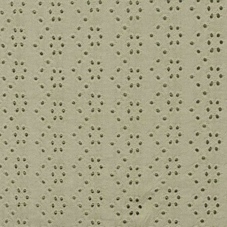 beige uni - broderie tricot KicKenStoffen