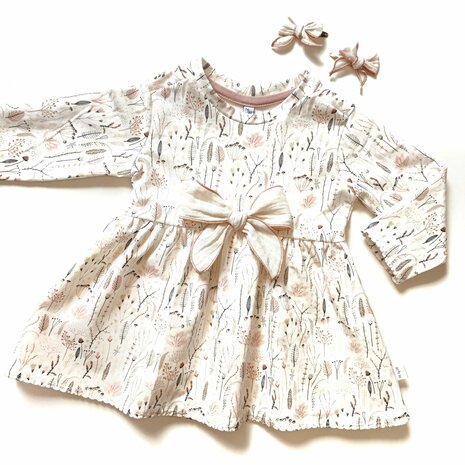hazel dress - KicKenStoffen jurkje scandische bloem gemaakt door mbym.sewing