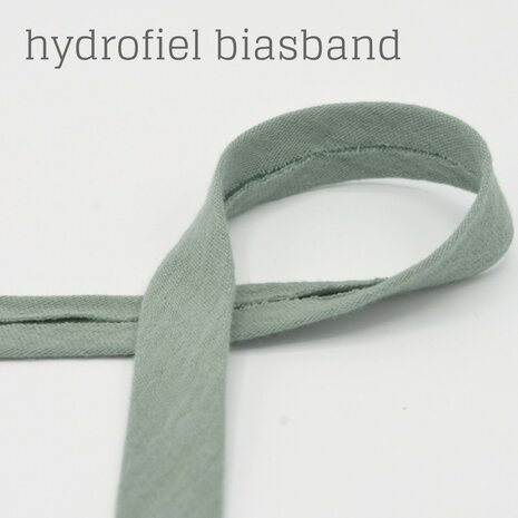 vintage groen biasband gemaakt van hydrofiel Qjutie kids @kickenstoffen