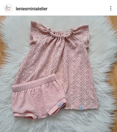 stretch hydrofiel en broderie tricot nude roze @kickenstoffen