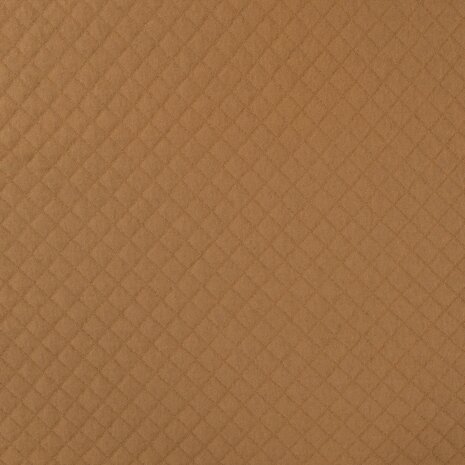 katoen gevoerde tricot camel caramel KicKenStoffen