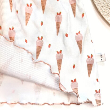 BEEBS ijsjes rib soft van KicKenStoffen jurkje gemaakt door mbym.sewing rolzoom