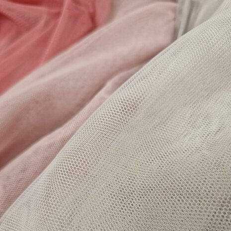 roze tules met beige van KicKenStoffen