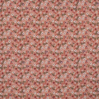 roze-terracotta wit army groen kleine bloemen - tricot 