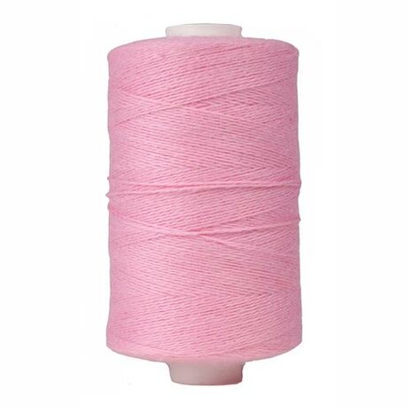 rijg garen katoen roze 300meter klos