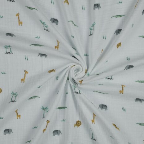  Poppy hydrofiel jungle dieren van KicKenStoffen