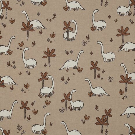 dinos flanel beige van KicKenStoffen