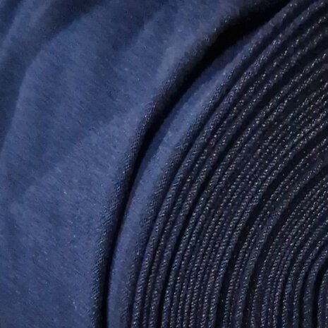 donker blauw knitted jeans - kinderstoffen van KicKenStoffen
