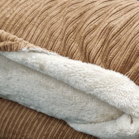 BEEBSstofjes teddy rib camel beige van KicKenStoffen