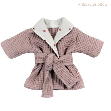 Poppen badjasje naaipatroontjes voor de babypop Nappi bij KicKenStoffen