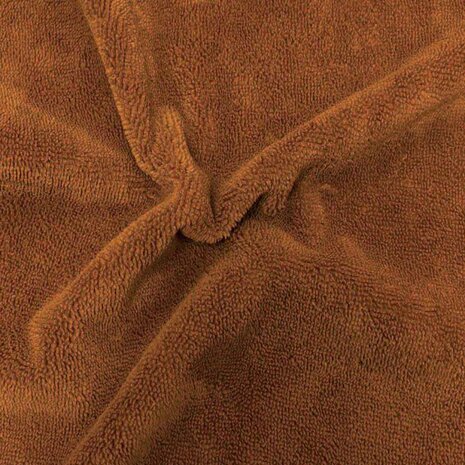 cognac caramel bamboe katoen fleece