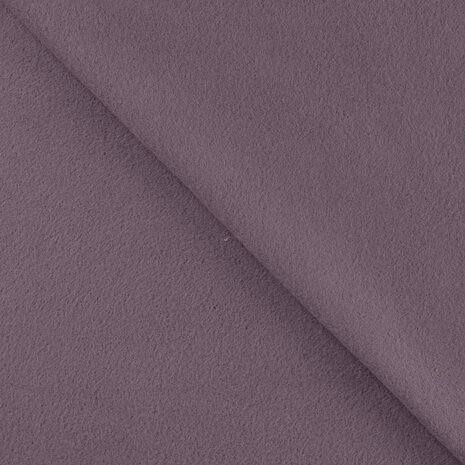 mauve biologisch katoenen fleece @kickenstoffen