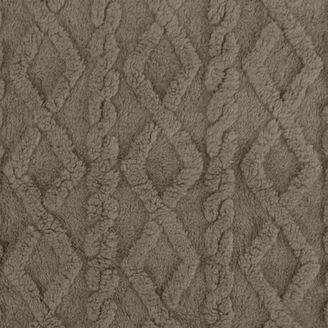 BEEBS kabel wellnessteddy beige donker taupe van KicKenStoffen