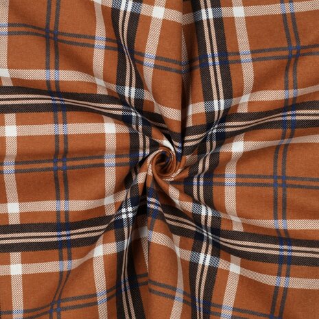 plaid flannel caramel van KicKenStoffen