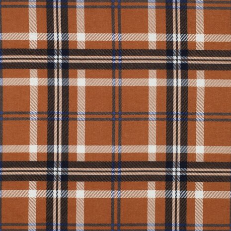 plaid flannel caramel van KicKenStoffen