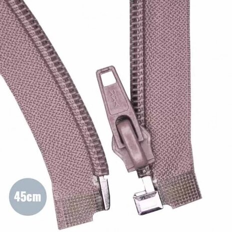 oud roze Deelbare Rits YKK nylon 45cm